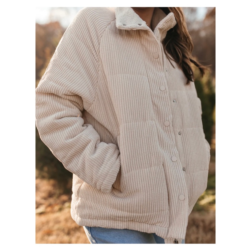 Isabella Corduroy Puffer Jacket